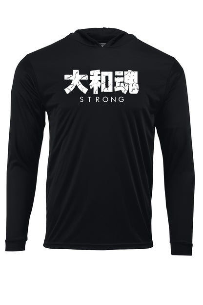 Yamnatodamashii STRONG   (Hooded Long Sleeve Dri Fit)